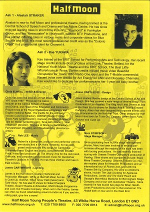 Baa Moo Yellow Dog - Programme (2)