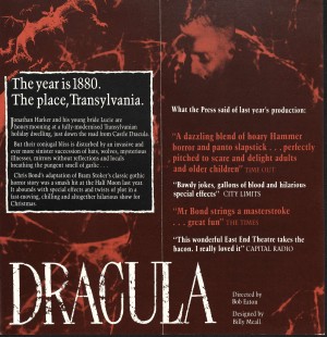 Dracula (1985) Flyer - Back
