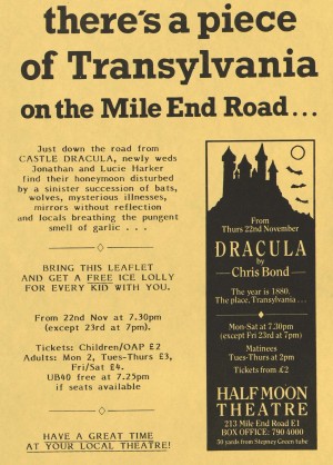 Dracula Flyer Advertisement (1984)