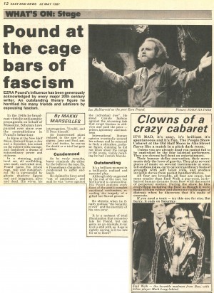 Makki Marsailles, East End News, 22 May 1981