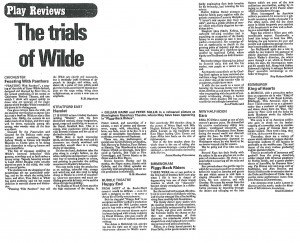 Ezra review, Roy Robert Smith, The Stage, 28 May 1981