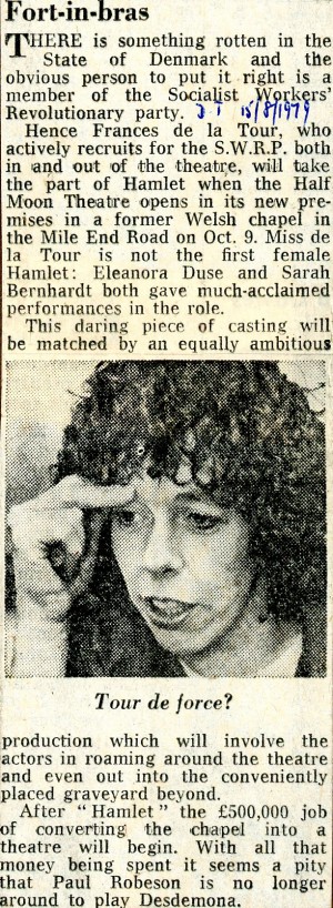 Hamlet - Daily Telegraph, 15 Aug 1979