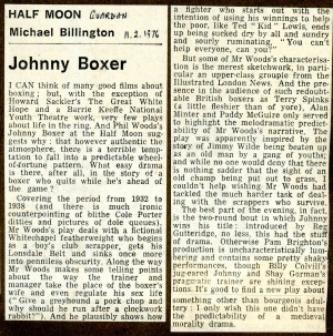 Johhny Boxer review - The Guardian