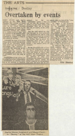 Eric Shorter, Daily Telegraph, July 1985