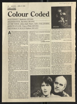Colette Hiller, Midweek, 27 April 1989
