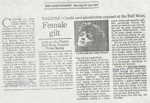 Peter Kemp, The Independant, 27 June 1987
