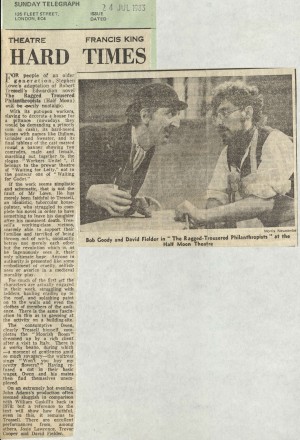 Frances King, Sunday Telegraph, 24th July 1983