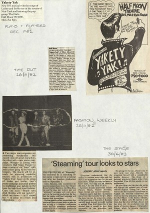 Yakety Yak reviews, November 1982