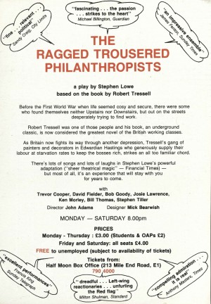The Ragged Trousered Philanthropist flyer (Back)