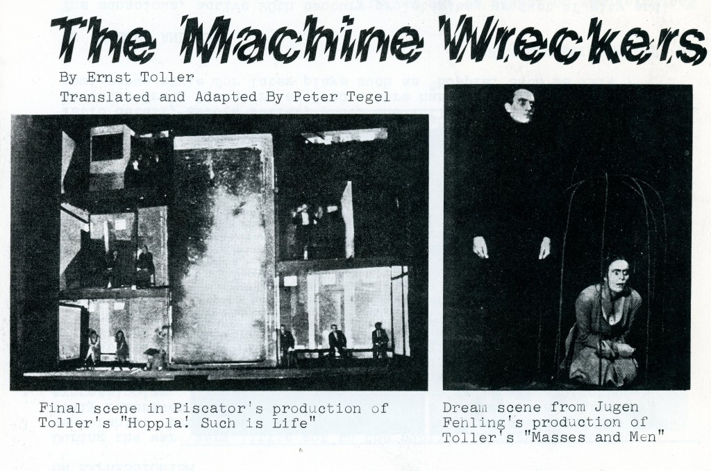 The Machine Wreckers Programme 1