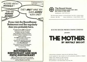 The Mother programme (tour to Round House, 2 July 1973) (2)