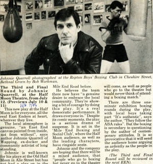 The Third and Final Round Article - East End News - Jul 1984