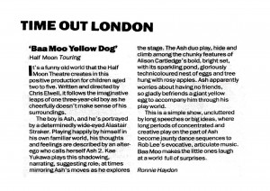 Ronnie Haydon, Time Out Review