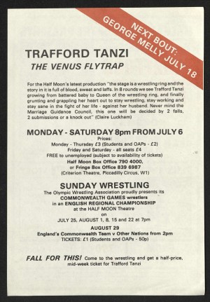 Trafford Tanzi flyer (Back)