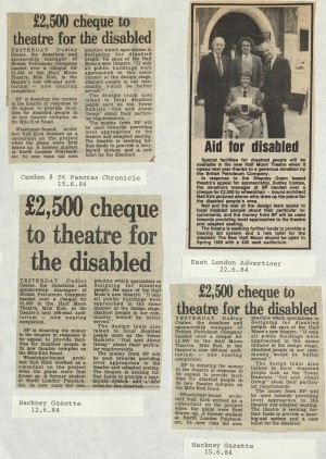1984 mulitple articles on disability aid