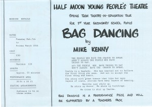 Bag Dancing Leaflet