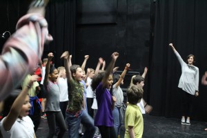 Eclipse and Equinox Youth Theatres in rehearsal