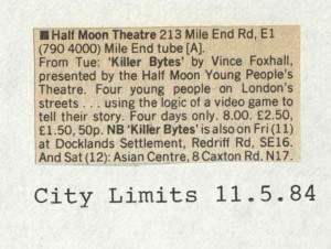 Killer Bytes - City Limits, 11 May 1984