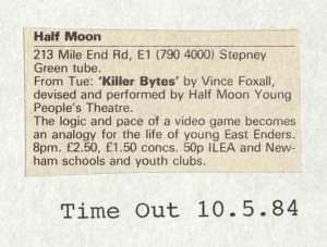 Killer Bytes - Time Out, 10 May 1984