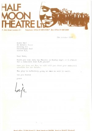 Letter to Dave Hill from Half Moon (1)
