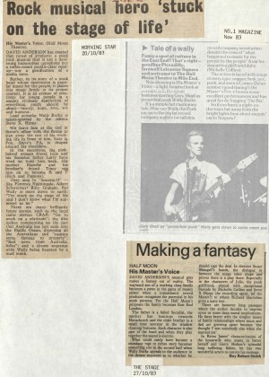 News Reviews November 1983 - His Masters Voice (3)