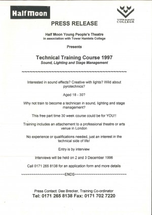 Press Release 1997 Technical Training Course