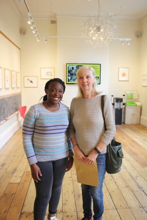 Ruth Sheen and work experience student Khalilah