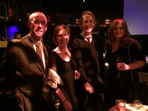 Phil Clarke, Rosemary Harris, Chris Elwell and Charlotte Wallis at the Offie Awards