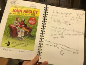 John Hegley: All Hail the Snail (and other creatures) audience feedback