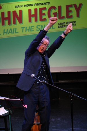 John Hegley: All Hail the Snail (and other creatures). Photo by Stephen Beeny