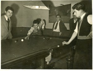 Snooker at the Brady Club. Image courtesy of the Tower Hamlets Local History Library and Archives.