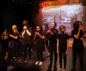 Eclipse Youth Theatre performing The Bomb Site Playground, part of Playful Heritage