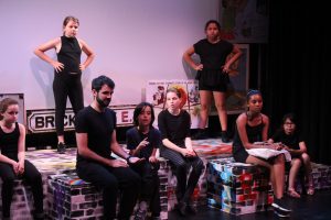 Equinox Youth Theatre rehearsing A Stroll Down Memory Lane
