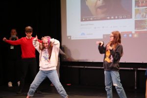 Eclipse Youth Theatre rehearsing for Connectivity - The Birth of the Internet: Happened 1990