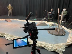 Butterflies filming, Half Moon Theatre, January 2022